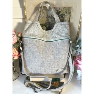 Pistil brand crossbody made of leather & cotton